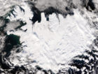 Iceland covered by snow
