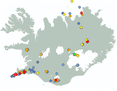 Earthquake map