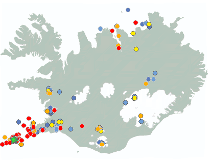 Earthquake map