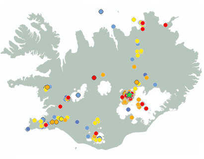 Earthquake map